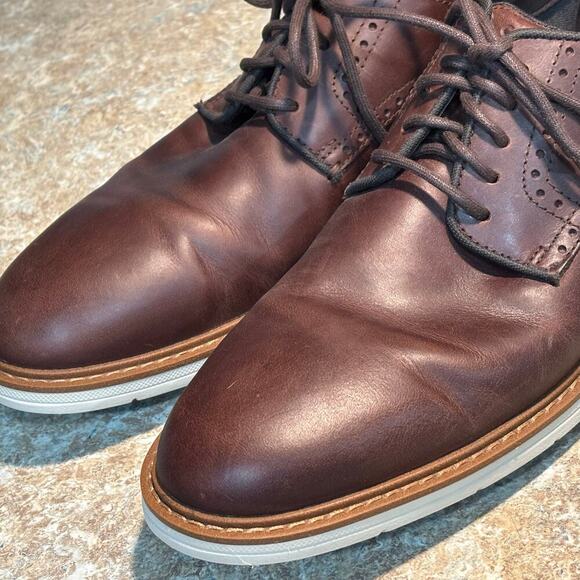 Cole Haan Men's Classic Brown Go to Plain Toe Lace Up Oxfords Size 11M - Picture 7 of 12